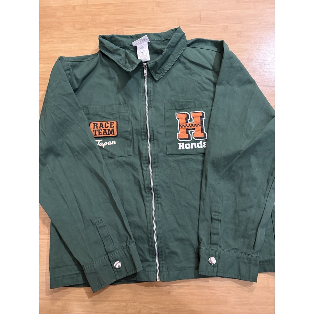Honda Motor Co Race Team Licensed Official Mechanic Jacket Mens M Tokyo Japan